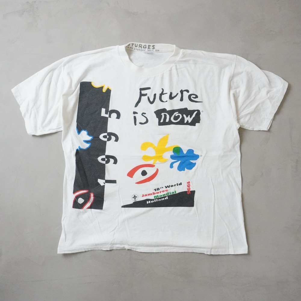 Vintage 1995 Future Is Now World Jamboree T-Shirt XL Mens 90s White Holland